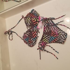 Women 2 pc colorful bathing suit